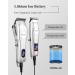 CkeyiN Hair Clipper for Men Professional Cordless Barber Clipper for Hair Cutting Kit with T-Blade Trimmer Beard Trimmer Kids Clippers USB Rechargeable LED Display Silver - Buy Online on GoSupps.com