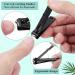 Stainless Steel Nail Clippers Set - 24 Pack Bulk Black Nail Cutter for Women and Men - Ultra Sharp Fingernail and Toenail Clippers (24 Pcs-Black) - Buy Online on GoSupps.com