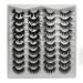 20 pairs 4 styles Mixed natural dramatic false eyelashes without glue 3d of course thick thick reusable soft extension make-up eyelashes (20AS04)