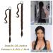 BARSDAR 66cm Long Braided Ponytail Extension - Pack of 2 Dark Brown/Auburn Synthetic Hair for Women | Soft Natural DIY Hair Extensions - Buy Online on GoSupps.com