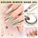 Makartt Metallic Gel Nail Polish UV: Golden Chrome Mirror Effect for Nail Art 3D Painting - Buy Online on GoSupps.com