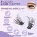 Qeelasee DIY d Curl Eyelash Clusters - 144pcs Natural 0.07 50D Wispy Volume Lashes (8-18mm) - Perfect for Stunning Looks - Buy Online on GoSupps.com