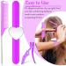 7-Piece Hair Braiding Tools Set with Magnetic Pin Wristband and Stainless Steel Combs - Purple - Buy Online on GoSupps.com