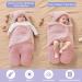 FUNUPUP Baby Hooded Swaddle Blanket - Plush Bear Wrap for Boys and Girls (3-6 Months Pink) - Buy Online on GoSupps.com
