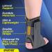 Sparthos Lace Up Ankle Brace for Injury Recovery & Support - Compression for Running, Basketball, Volleyball - Gray, Medium (Pack of 1) - Buy Online on GoSupps.com