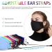 PAGE ONE Kids Reusable Cloth Face Masks Washable Adjustable Breathable Cotton Face Mask/6PC Black - Buy Online on GoSupps.com