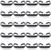 Nail Brush 20 Pieces Black Handle Nail Cleaning Brushes Fingernail Brushes Hand Wash Brush for Toes and Nails Cleaning