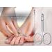Calvious Skin Scissors from Solingen Germany - Sharp Curved Cut Surface Manicure Scissors with Extra Fine Tip for Perfect Cuticles - Buy Online on GoSupps.com
