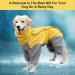 Waterproof Dog Raincoat with Hood - Lightweight Yellow Rain Jacket for Medium & Large Dogs | Perfect for Playgrounds & Vacations - Buy Online on GoSupps.com