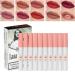 SAMERIO Rouge Cigarettes 10 Colors Lip Tint Set Long-Lasting 24-Hour Waterproof Matte Lip Tint