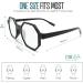 SeeLife Large Hexagon Reading Glasses Black 1.25x - Stylish and Functional - Buy Online on GoSupps.com
