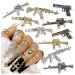 3D Metal Gun Nail Charms  Alloy Weapon Nail Charm Luxury Diamond Gun Charms For Nails Gun Nail Jewels For Nail Art Decoration Rhinestones Nail Accessories DIY Nail Art Tools Nail Supplies 10pcs/set