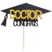 Black Glitter Congrats Doctor Cake Toppers - Future Doctor Cake Decor - 2023 Medical Doctor Graduation Party Decorations Supplies - Buy Online on GoSupps.com