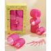 IENIN Self Grip Hair Rollers Set - 18 Pack, 2 Sizes, Velcro Curlers with Clips - Jumbo Hair Rollers for Long, Medium, Short Hair - DIY Hairstyle, Holiday Gift for Women - Pink - Buy Online on GoSupps.com