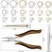 1014 Pieces Nail Dangle Charm Piercing Tool Set for Jewelry Making - Gold, Silver, Rose Gold - Includes Jump Rings, Pliers, Tweezers - Buy Online on GoSupps.com