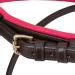 Sunride English Combined Bridle Hawaii with Adjustable Reins - Soft Real Leather Anatomical Design (COB Brown/Pink) - International Shipping Available - Buy Online on GoSupps.com