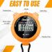 12 Pcs Digital Sports Stopwatch Timer with Large Display and Alarm - Waterproof and Multi-Function Fitness Referees Watch (Orange) - Buy Online on GoSupps.com