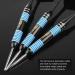 CyeeLife Steel Tip Darts 24g Set with Carry Case and Sharpener - Professional Brass Darts with Integrated Flights, Black - Buy Online on GoSupps.com