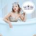 Beaupretty Baroque Bride Crown - Blue Silver Rhinestone Queen Tiara for Wedding - Buy Online on GoSupps.com