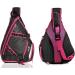 32L Oversized Sling Bag Backpack with Shoe Pocket - Lightweight Gym Backpack in Deep Pink | SEEU - Buy Online on GoSupps.com