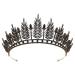SWEETV Gothic Crown Goth Tiara  Black Tiaras and Crowns for Women  Costume Headpiece for Wedding Birthday Party  Halloween Cosplay Headpieces Georgia