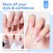 Saviland Plant-Based Builder Nail Gel Set - 15ml Clear Gel with Castor Oil & Vitamin E - Nail Base & Top Coat - Hard Gel Builder in a Bottle - Buy Online on GoSupps.com