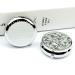 Round White Camouflage Pill Box - 3 Compartment Metal Organizer | Portable & Decorative Pocket Pill Case - Style-37 - Buy Online on GoSupps.com