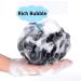 Exfoliating Black Bath Sponge Shower Puff Set for Men and Women - 2 Piece Pack - Buy Online on GoSupps.com