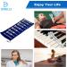 Dreld Solfeggio Tuning Fork Set - 7 Chakra & 1 Soul Purpose - Healing Sound Therapy Instrument (8 pcs Silver) with Silicone Hammer & Cleaning Cloth - Buy Online on GoSupps.com