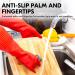 Vgo Reusable Household Gloves | Long Sleeve Latex Cleaning Gloves | Size M Red RB2143 | 1 Pair - Buy Online on GoSupps.com