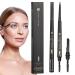 Eyebrow Care Kit - Highly-Pigmented Precision Pencil Eyeliner Waterproof Eyeliner with Trimmer and Brush Beginner Friendly Eyebrow Grooming Tool for Home Men Women Eye Makeup