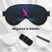 Adjustable Pink Ribbon Awareness Sleep Mask | Soft Double-Sided Eye Covers for Better Sleep | Reduce Eye Edema & Enhance Comfort - Buy Online on GoSupps.com