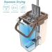 Oshang Flat Squeeze Mop and Bucket - Hand-Free Wringing - 4 Washable Microfiber Pads - for Hardwood, Laminate, Tile Floors - Buy Online on GoSupps.com