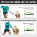 Unipampa Jogging Dog Leash - Hands-Free Leash with Belly Belt for Small & Medium Dogs | Reflective Adjustable 120-170 cm Double Handle Green - Buy Online on GoSupps.com