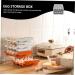 Generic Egg Storage Box Fridge Drawers Egg Tray for Home Wear-resistant Egg Drawer Organizer With Cover Grey 21.5x22.5x14cm - Buy Online on GoSupps.com