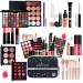 KARUIZI Makeup Kit All-in-one Makeup Gift Set for Women Full Kit Eyeshadow Palette Lip Gloss Set Lipstick Blush Foundation Concealer Mascara Eyebrow Pencil Include Brush Set
