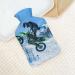 Motorcycle Hot Water Bottle with Plush Cover - Bed Hand Warmer for Adults & Kids | 26.5x15.3cm | Ideal Gift - Buy Online on GoSupps.com