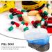 Healvian Pill Box - 7pcs Small Pill Organizer with 3 Compartments | Travel Medicine Holder & Weekly Pill Carrier for Daily Use - Buy Online on GoSupps.com