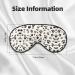 Bone and Paw Print Double-Sided Sleep Eye Mask | Soft Blindfold with Adjustable Strap | Light Blocking Black - Comfort for Travel & Sleep - Buy Online on GoSupps.com