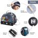 Bird Carrier Travel Cage Parrot - Lightweight Pet Travel Bag with Feeder Cups and Standing Perch | Outgoing Bag for Small Animals - Black - Buy Online on GoSupps.com