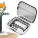 Storage case |Picked case braces fingering suitcase-small retainer case retainer container case for cleaning invisible denture portable yusheng transparent black