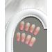 Light Pink French Tip Press on Nails - 24 Pcs Full Cover False Nails with Nail Glue for Women and Girls - Buy Online on GoSupps.com