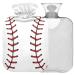 Naanle softball baseball pointed hot water bottle with reference transparent hot water bottle 2l large hot hot water bottle for bed hand feet warmer pain relief heat and cold therapy