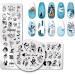 Buy Yzdkj Halloween Nail Stamping Plates - Snowflake Festival Pattern - Stainless Steel Nail Art Stencils - Fast International Shipping - Buy Online on GoSupps.com