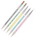 5 Pieces Nails Art Pens Liner Brush Point Drill Drawing Brush Pen for DIY Nail Art Designs