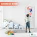 Bundaloo Basketball Laundry Hamper - 2-in-1 Hanging Hoop & Laundry Hamper for Boys & Girls Room Decor - Buy Online on GoSupps.com