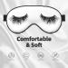 Buy FoRes Eyelash Lip White Print Eye Mask - Adjustable Light Blocking Sleep Mask for Deep Rest - Unisex Black - Buy Online on GoSupps.com