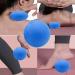Eruceky Two-Part Trigger Point Presser Massager Set - Fascia Ball with Suction Cup for Muscle Pain Relief in Back Neck Arms & Shoulders - Blue - Buy Online on GoSupps.com