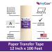 Vinyl Ease 12inch x 100 feet roll of Paper Transfer Tape with a Medium to High Tack Layflat Adhesive. Works with a Variety of Vinyl. Great for Decals  Signs  Wall Words and More. American Made V0821 - Buy Online on GoSupps.com