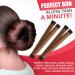 Glamza Women's Magic Hair Bun Snap Styling Donut Former French Twist Band Maker (Brown) - Buy Online on GoSupps.com
